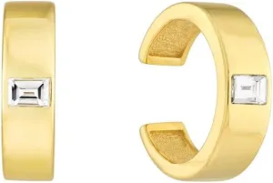 14k Yellow Gold 2 Diamond .20tcw Earrings Cuff Stackable Bangle Bracelet Ear-Cuff for Women
