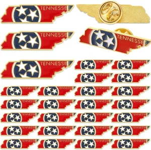 25 Pcs USA State Lapel Pins Bulk Texas California Florida Tennessee South Carolina Patriotic Traveler Souvenir Gifts