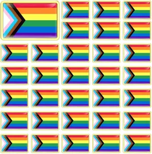36Pcs Gay Pride Flag Enamel Pins Rainbow Flag Lapel Pins Ally Badges Pin LGBT Brooch Pins for Lesbian Transgender Gay Pride Month Activities Accessories