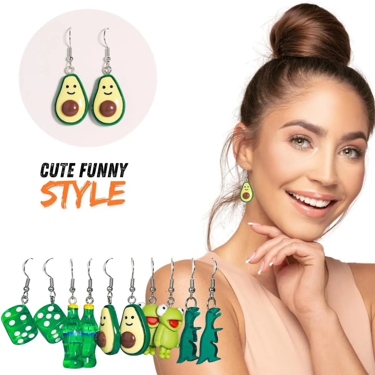 40 Pairs Quirky and Cute Earrings for Women - Dangling Animals, Mushrooms, and More!