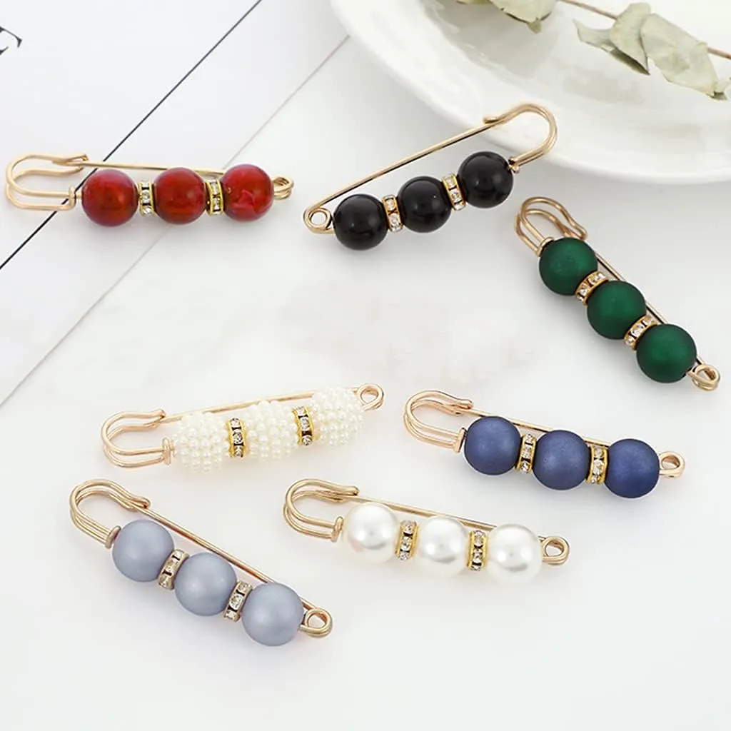 7 Pcs Fashion Brooch Pins Sweater Shawl Pins for Women Girls Clothing Dresses Decoration Accessories