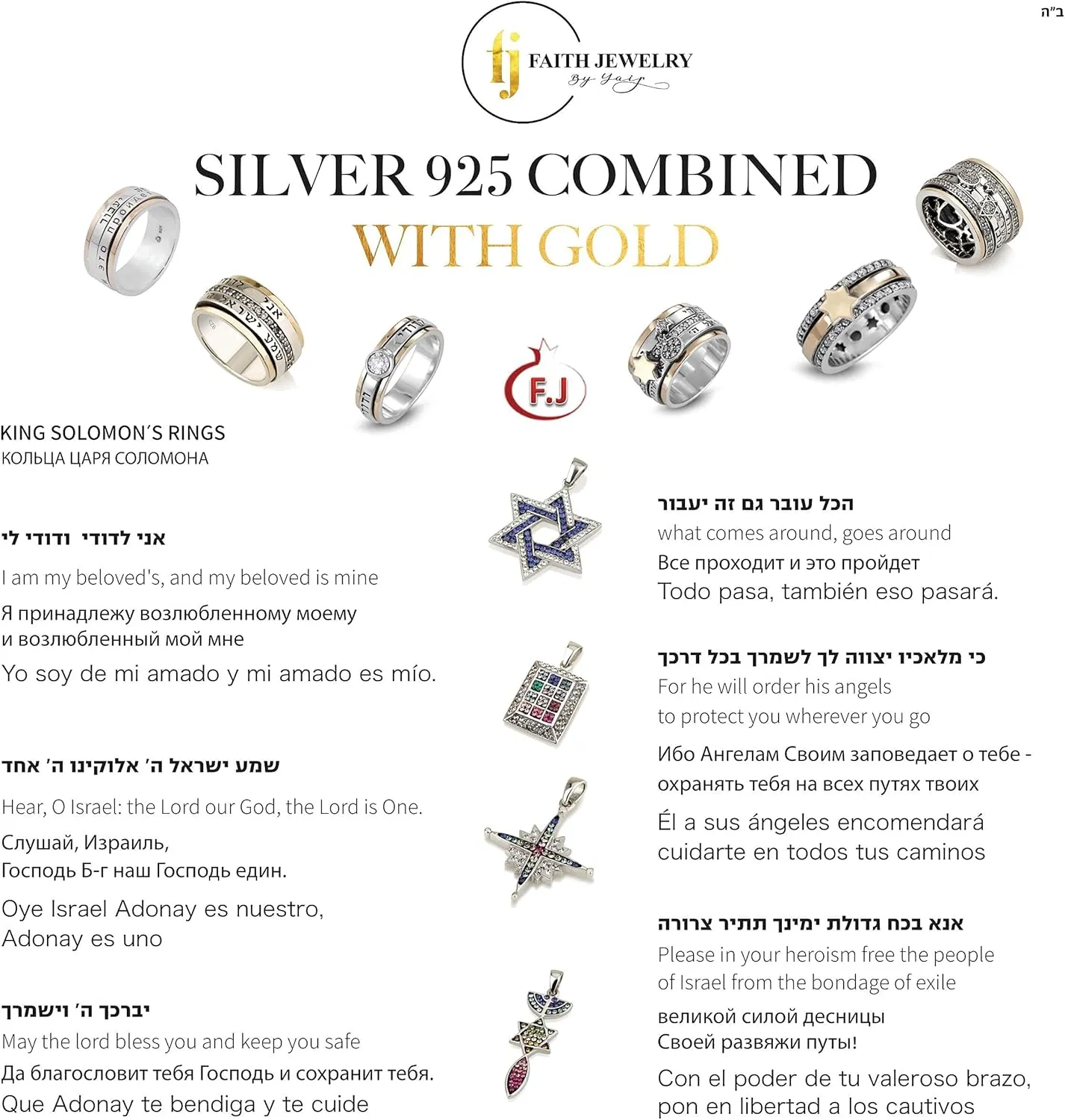925 Sterling Silver Jerusalem Ring Cross 0.16" Silver Cubic Zirconia Unique Bible Blessings Israel Gifts Rare Art Handmade Jewelry Holyland Hebrew Spiritual