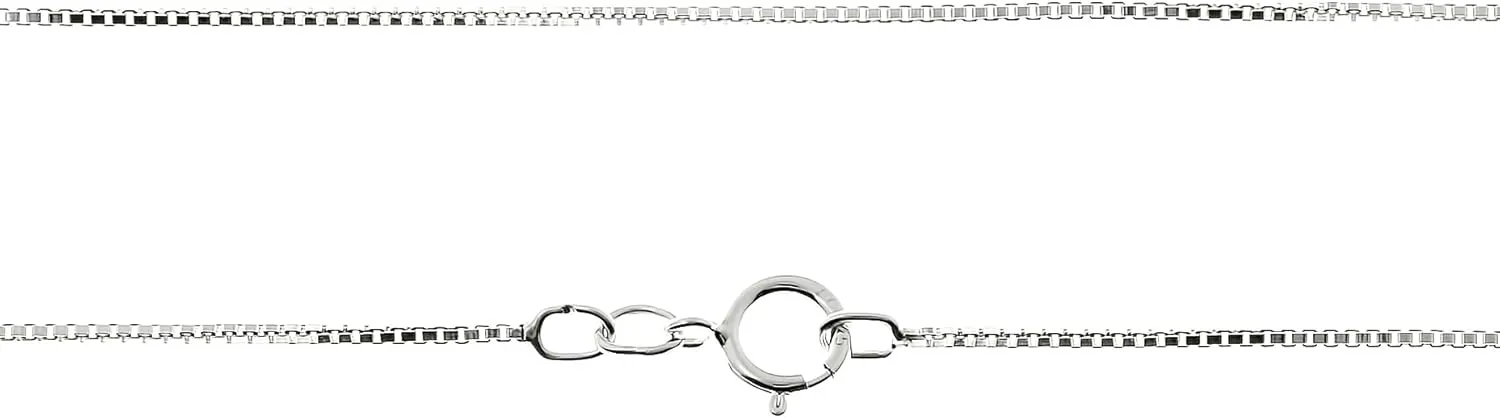 AJ's Collection Open Foot Print Personalized Sterling Silver Name Necklace. Customize with Child's Name, Engraved with Solid Baby Feet. Your Choice of Sterling Silver Chain. Gifts for Her, New Mom