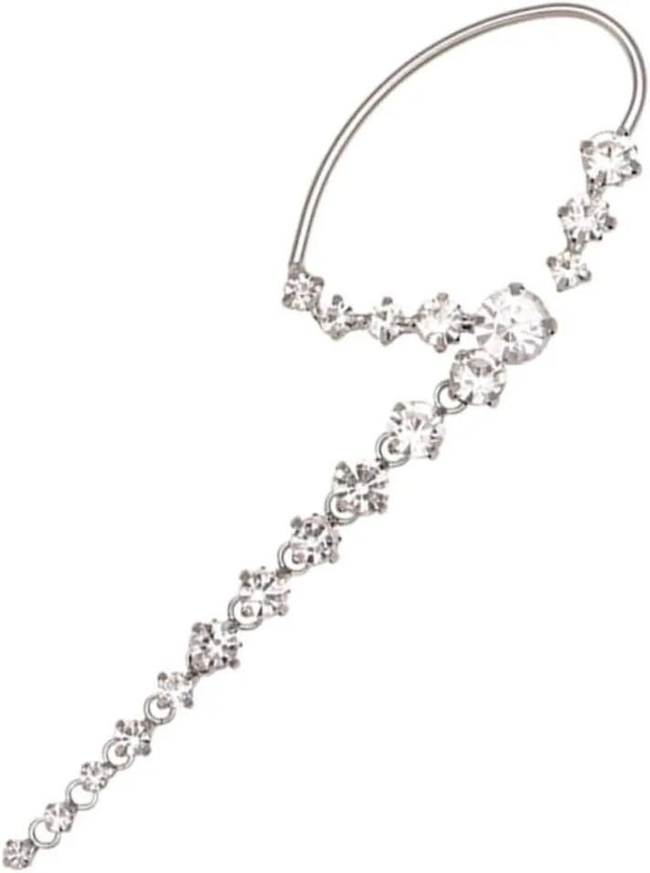 BESPORTBLE 1pc Non Ear Cuff Rhinestone Ear Bone Clip for Women Comfortable Versatile for Seasons