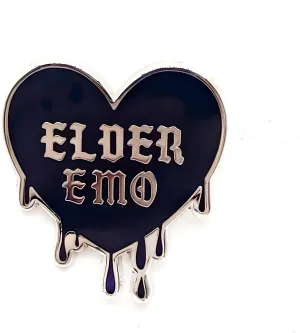 Black Heart Pin - Gothic Series - Enamel Lapel Pin - Plated Badge for Clothing, Bags, and Lanyards