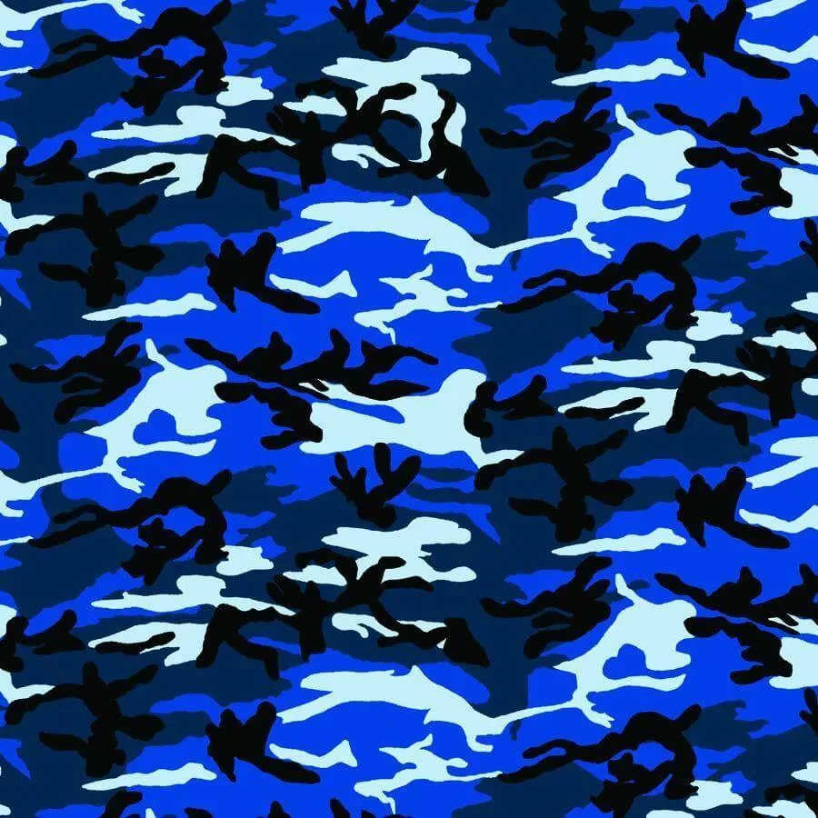 CAMOUFLAGE  3 PACK 22" x 22" Made In The USA Bandannas - 100% Cotton - Fully Hemmed