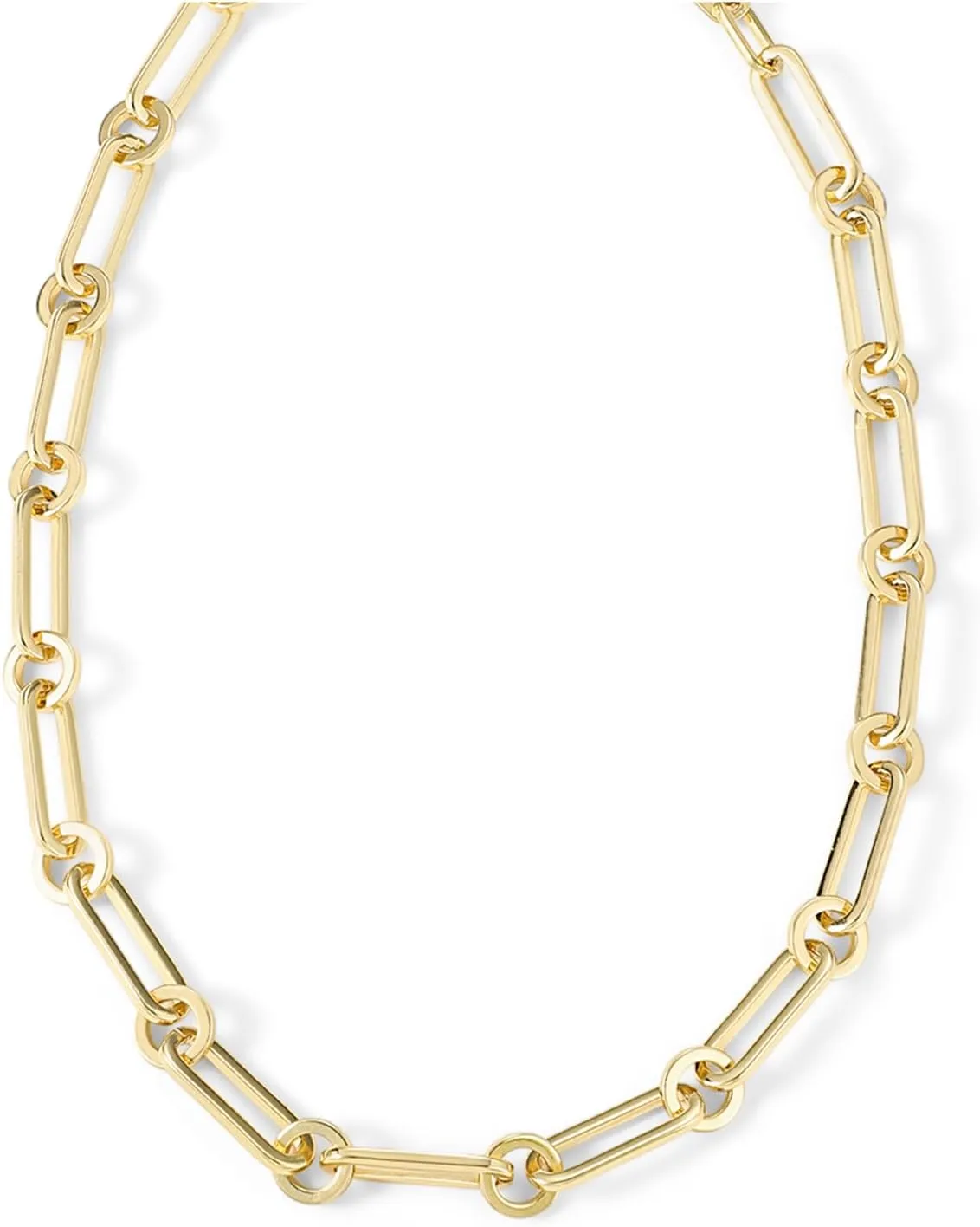 Chunky Layered Gold Necklace For Women Paperclip Link Chain Statement Compass Coin Charm Beach Stackable Necklace Non Tarnish Dainty 14k Gold Plated Medallion Pendant Trendy Fashion Jewelry