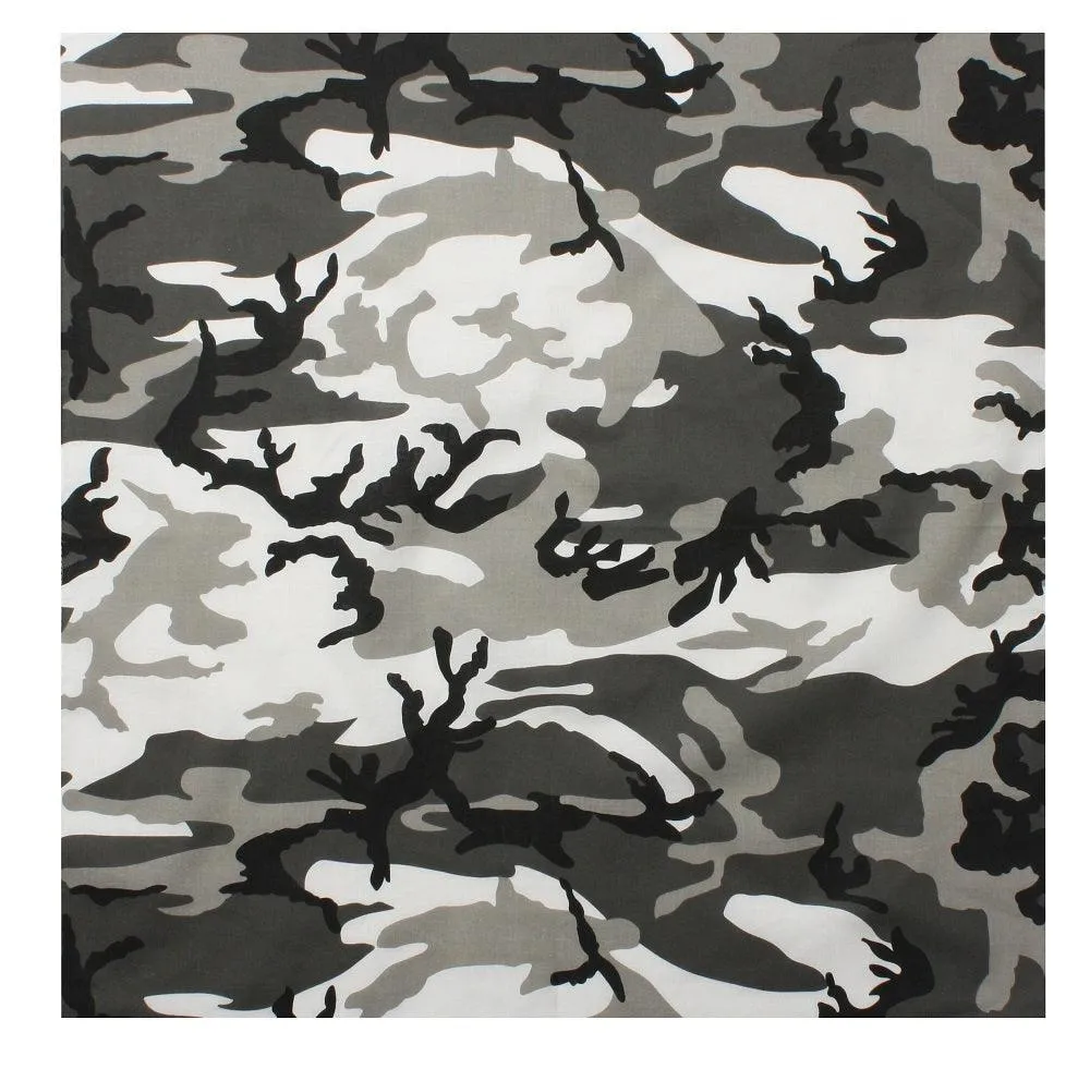 Colored Camo Bandana by Rothco - Available in 7 Colors