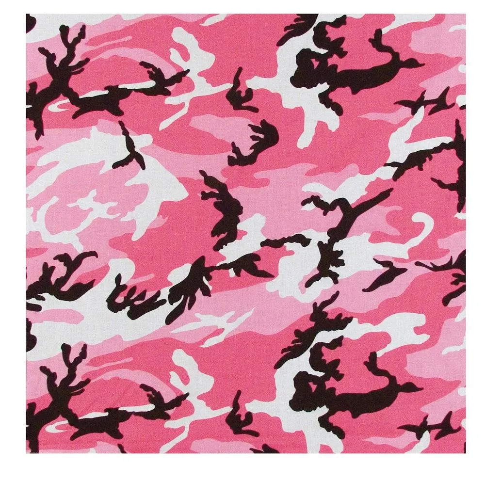 Colored Camo Bandana by Rothco - Available in 7 Colors