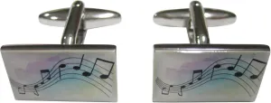 Colorful Music Notes Cufflinks