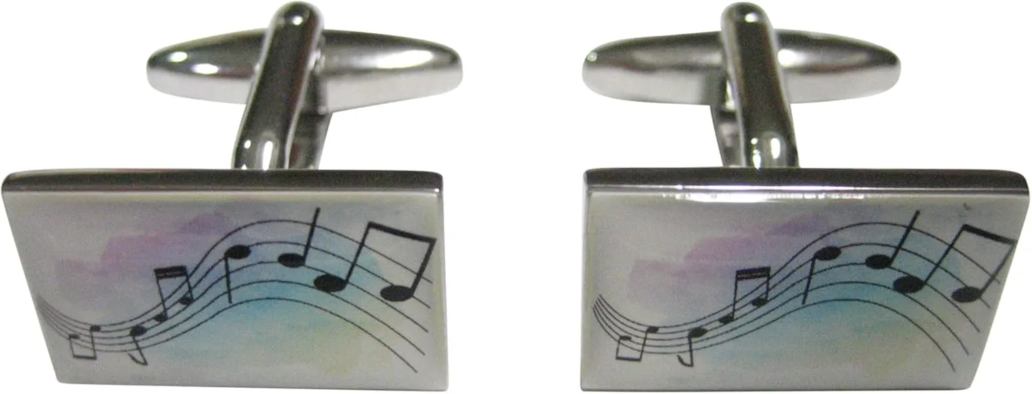 Colorful Music Notes Cufflinks