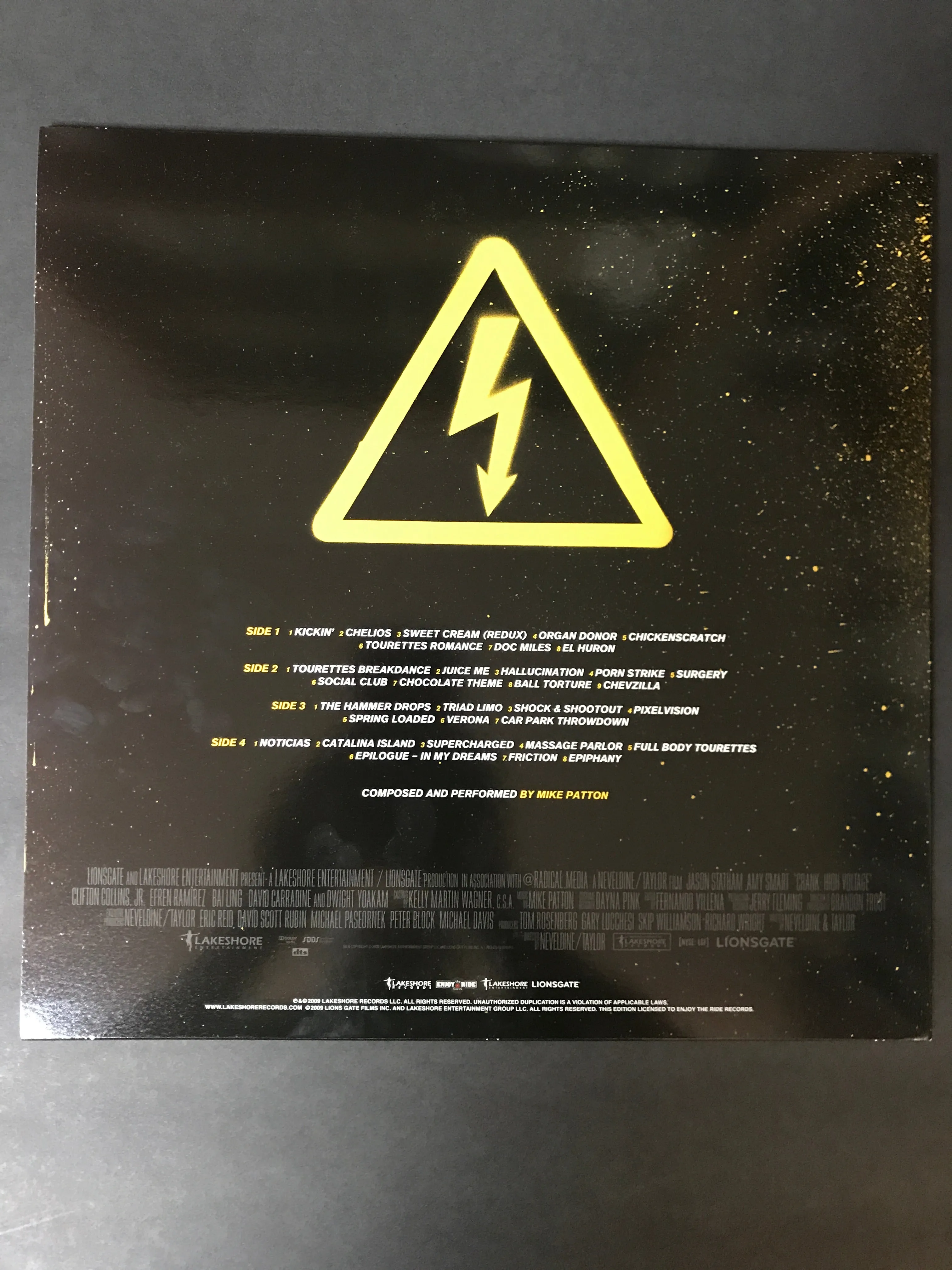 CRANK:HIGH VOLTAGE SOUNDTRACK BY MIKE PATTON 2xLP (ETR060)