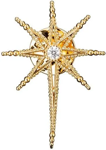 Creative Octagram Star Brooch Pin Eight Awn Star Snowflake Zircon Badge Pins for Clothes Hats Elegant Suit Lapel Pin Shirt Collar Pin Jewelry Gifts for Women Men