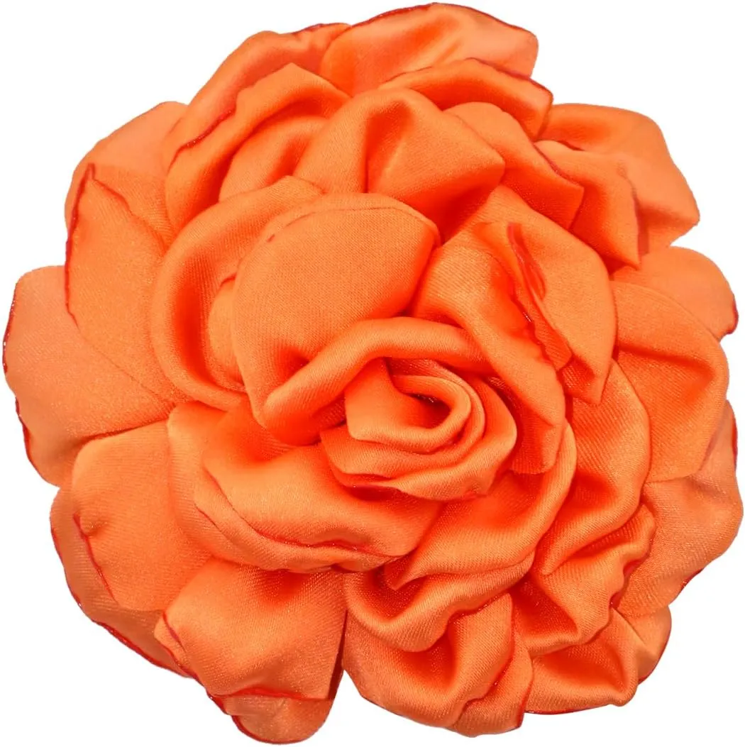 CSIYANJRY99 Dainty Fabric Rose Flower Large Brooch Lapel Pins Delicate Elegant Handmade Flower Brooches Pin Classic for Wedding Party Dance Banquet for Women Dress Suit Ceremony Clothes Accessories Jewelry Valentine's Day Gifts