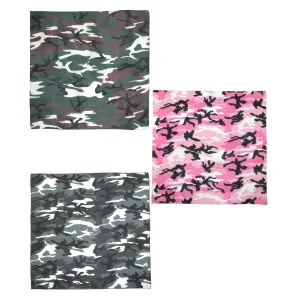 CTM® Urban Hunting Camouflage Bandanas (Pack of 3)
