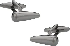 Cuff-Daddy Unique Cufflinks in Gunmetal Tone with Presentation Box
