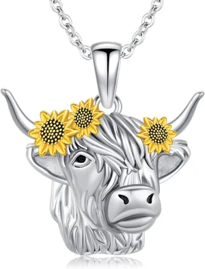 Cute Animal Necklace for Women 925 Sterling Silver Animal Pendant Jewelry Christmas Birthday Gifts for Daughter