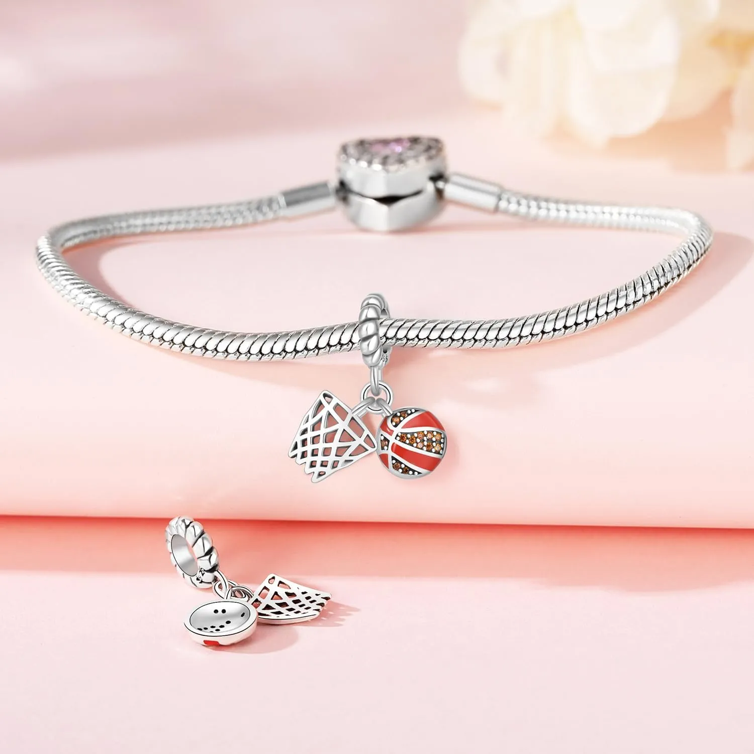 CYCUFF 925 Sterling Silver Charms Suitable for Bracelet Pendants Beads, Charm Necklaces Jewellery Gift for Women