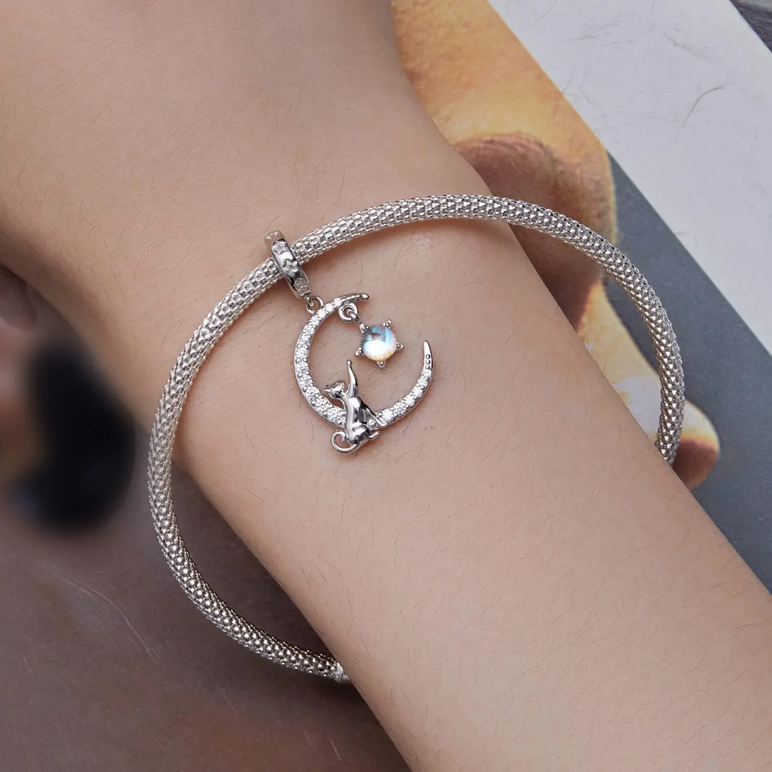 CYCUFF 925 Sterling Silver Charms Suitable for Charm Necklaces, Bracelet Pendants Beads Jewellery Gift for Women