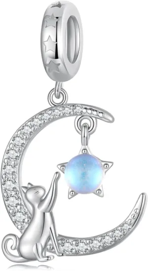 CYCUFF 925 Sterling Silver Charms Suitable for Charm Necklaces, Bracelet Pendants Beads Jewellery Gift for Women