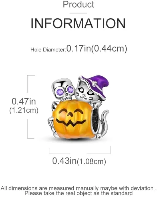 CYCUFF 925 Sterling Silver Charms Suitable for Charm Necklaces, Bracelet Pendants Beads Jewellery Gift for Women