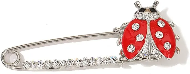 Dainty Butterfly Brooch Pin Crystal Rhinestone Dragonfly Ladybug Pins Lapel Sweater Shawl Scarves Clips Safery Pins Dress Shirt Brooches Pins for Women Girls Fashion Jewelry Gifts Clothes Accessories