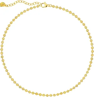 Dainty Gold Chain Choker Necklace 18K Gold Vacuum Plated Cuban Paperclip Figaro Mariner Bead Rhombus Lace Twist Link Chain Choker Necklace for Women Jewelry Gift