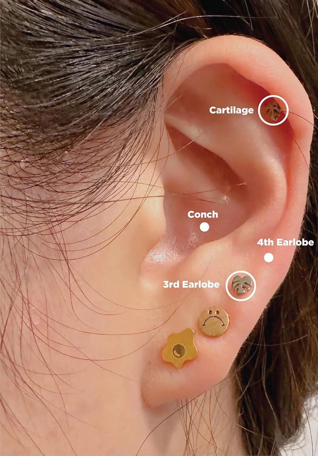 Dainty Little Tiny Things Monstera Leaf Stud Earrings By Plant Dosage - Nature-inspired Jewelry - Cute Glass Jar Packaging - Plastic-Free