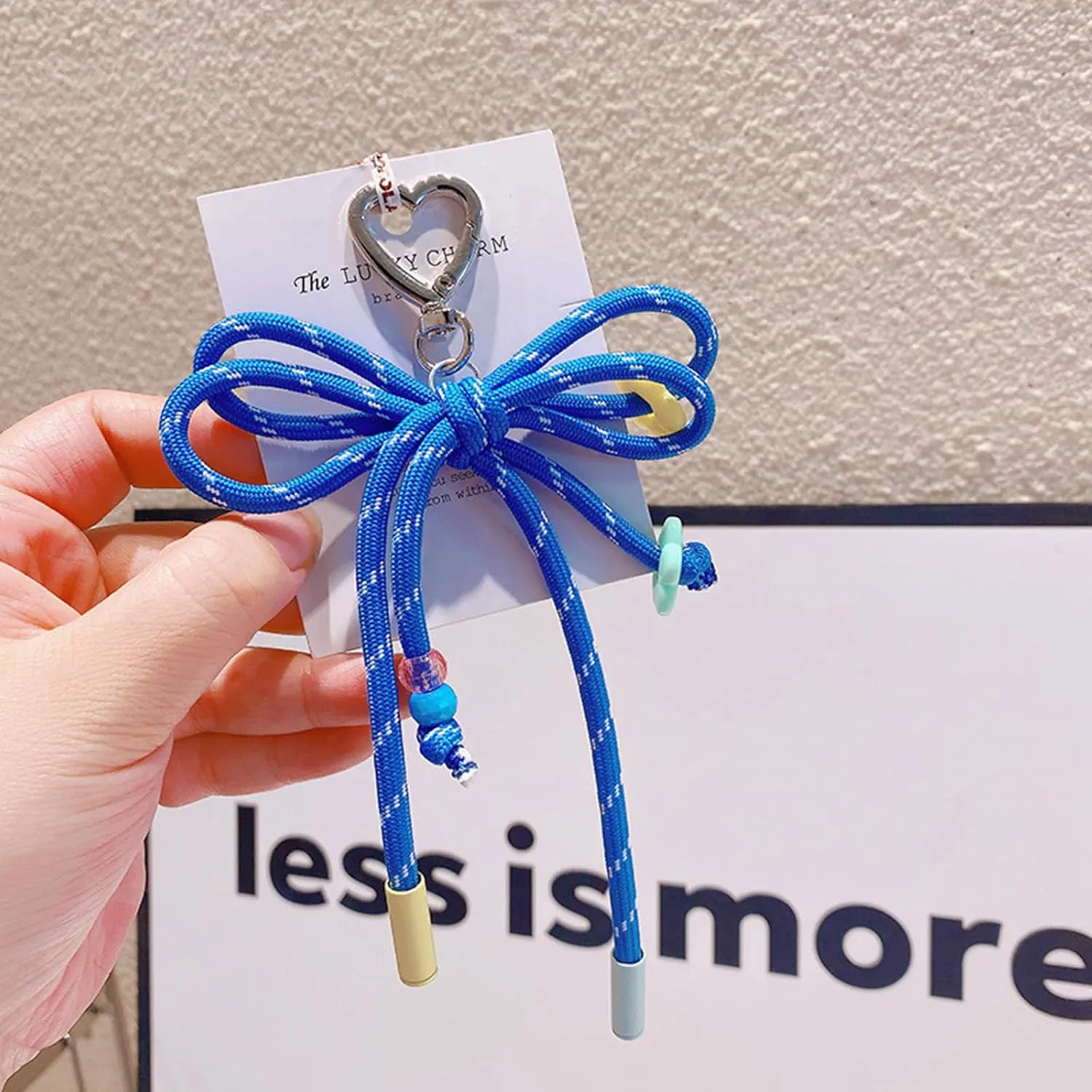 Elegant Nylon Woven Keyring Colorful Nylon Braided Rope Keychain Stylish Braided Lanyard Key Holder Accessory