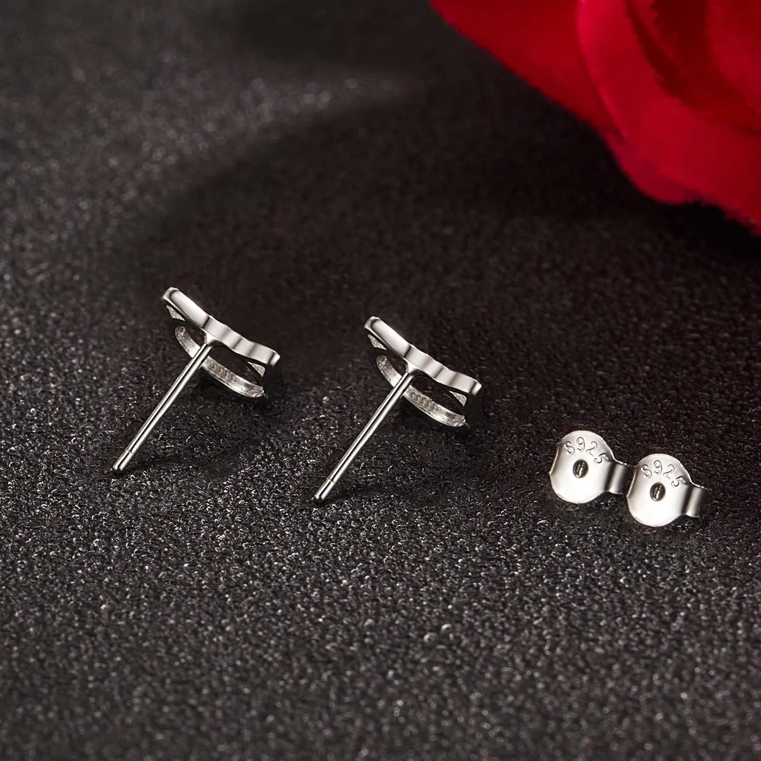 Fashion Cute 925 Sterling Silver Animal Cat Bell Moon Stud Earrings For Women Earrings 5 Styles Not Allergic Fine Jewelry Gift