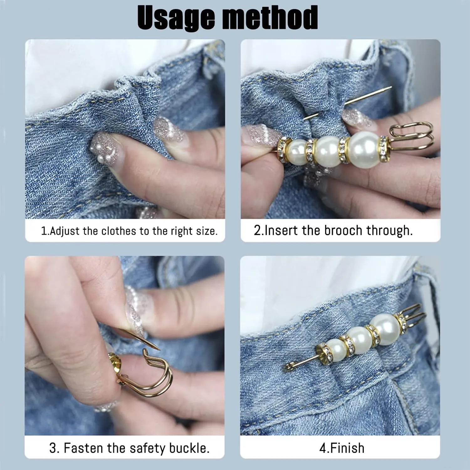 Fashion Pearl Brooch, Sweater Shawl Pearl Pin, Elegant and Fashionable, Enhance your Temperament, Suitable for a Variety of Occasions to Wear (White)