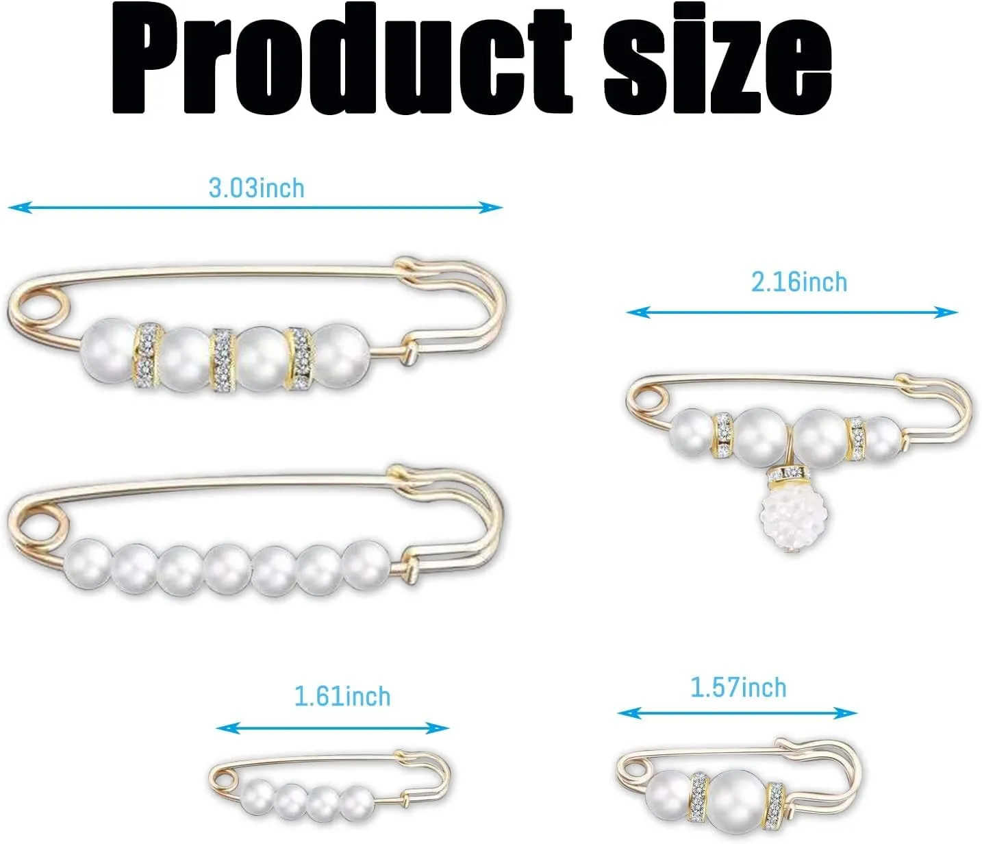 Fashion Pearl Brooch, Sweater Shawl Pearl Pin, Elegant and Fashionable, Enhance your Temperament, Suitable for a Variety of Occasions to Wear (White)