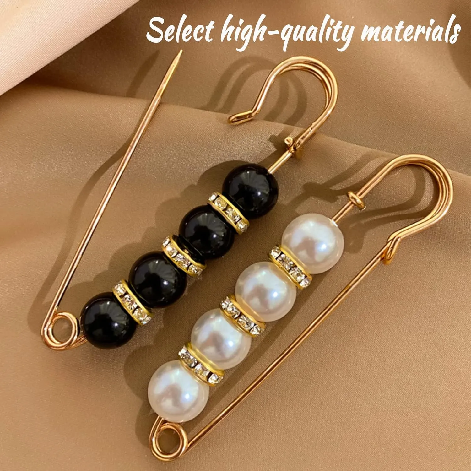 Fashion Pearl Brooch, Sweater Shawl Pearl Pin, Elegant and Fashionable, Enhance your Temperament, Suitable for a Variety of Occasions to Wear (White)