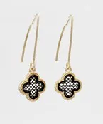Filigree Clover Drop Earring
