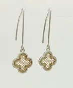 Filigree Clover Drop Earring