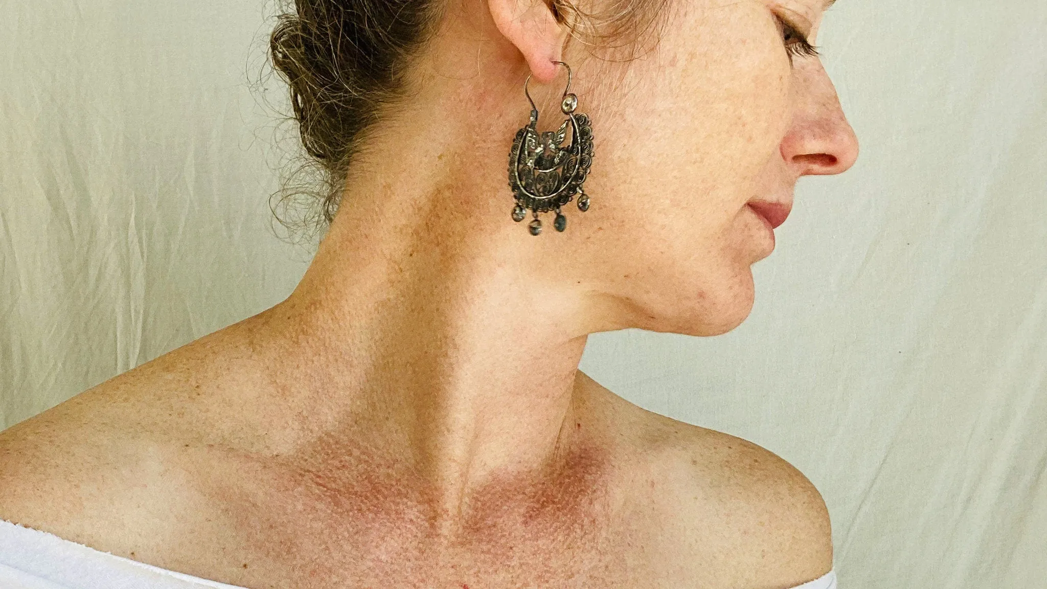 Filigree Lovebird Earrings. Arracadas. Oaxaca. Mexico. Frida Kahlo