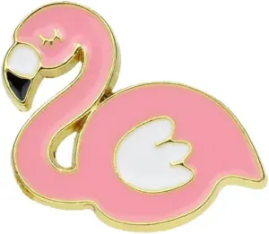 Flamingo Enamel Pin Cute Pink Flamingo Enamel Pins with Safety Backing Cartoon Flamingo Charms Accessories Flamingo Stuff Gift Jewelry Backpack Lapel Brooches for Women