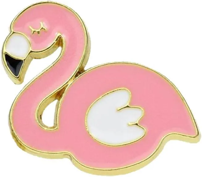 Flamingo Enamel Pin Cute Pink Flamingo Enamel Pins with Safety Backing Cartoon Flamingo Charms Accessories Flamingo Stuff Gift Jewelry Backpack Lapel Brooches for Women
