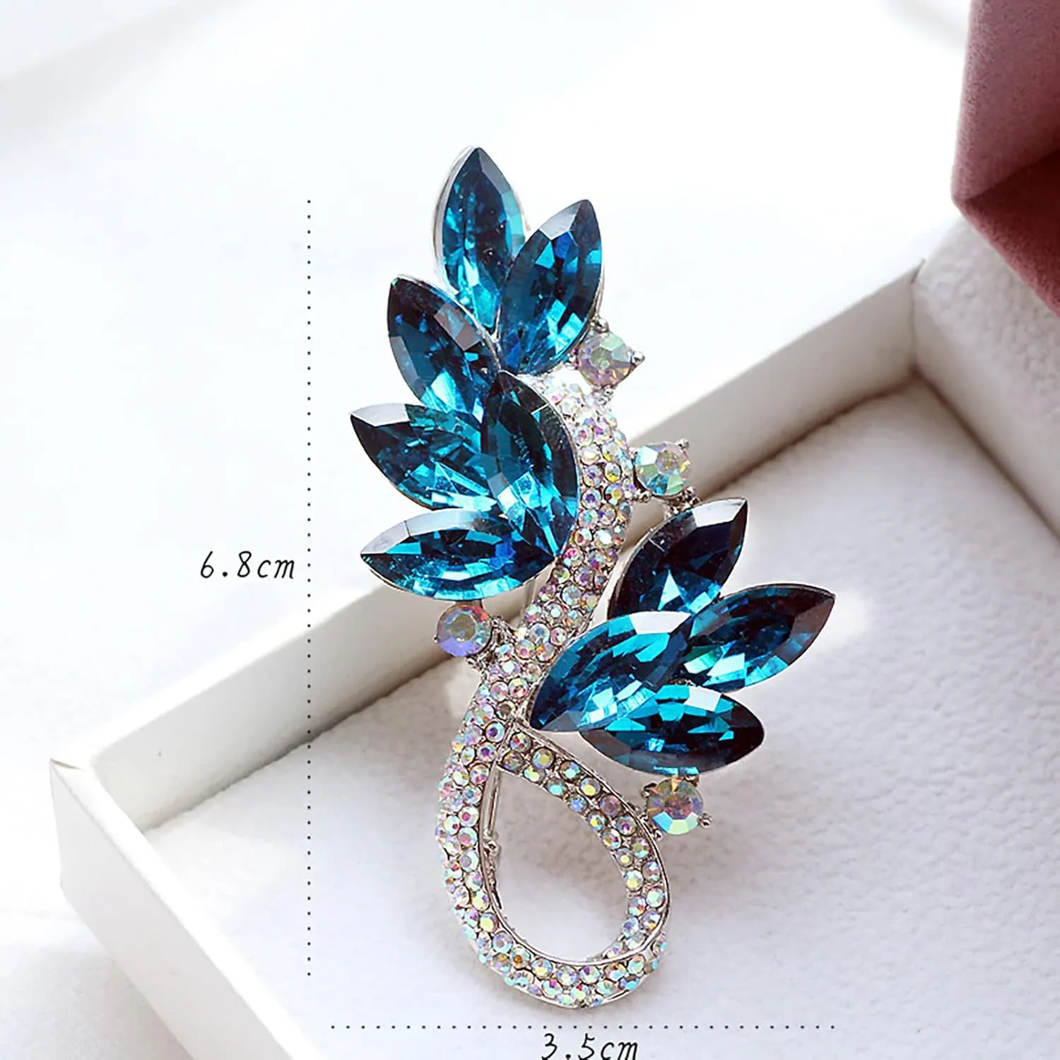 Floral Series Brooch Jewelry For Woman Fashion, Large Costume Broches & Pins Christmas Gift