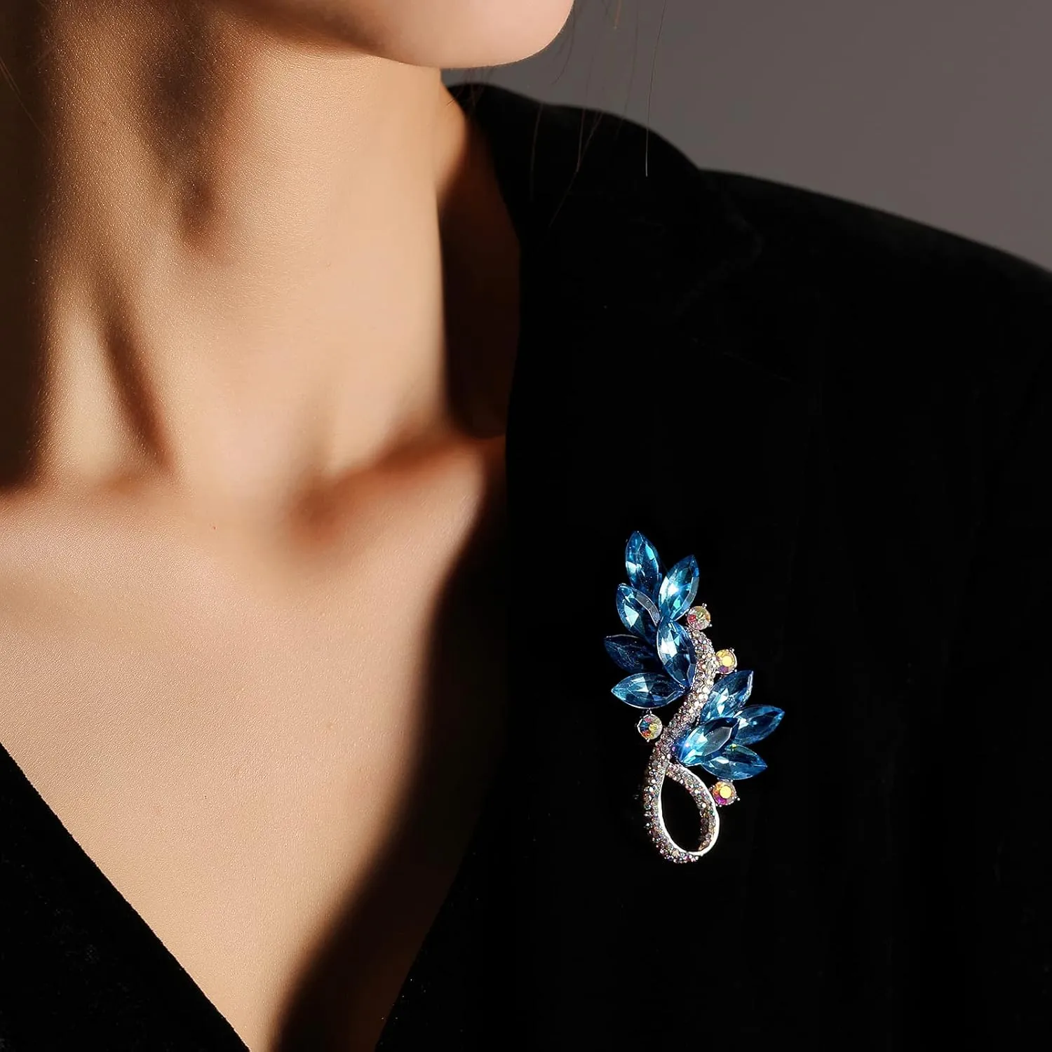 Floral Series Brooch Jewelry For Woman Fashion, Large Costume Broches & Pins Christmas Gift