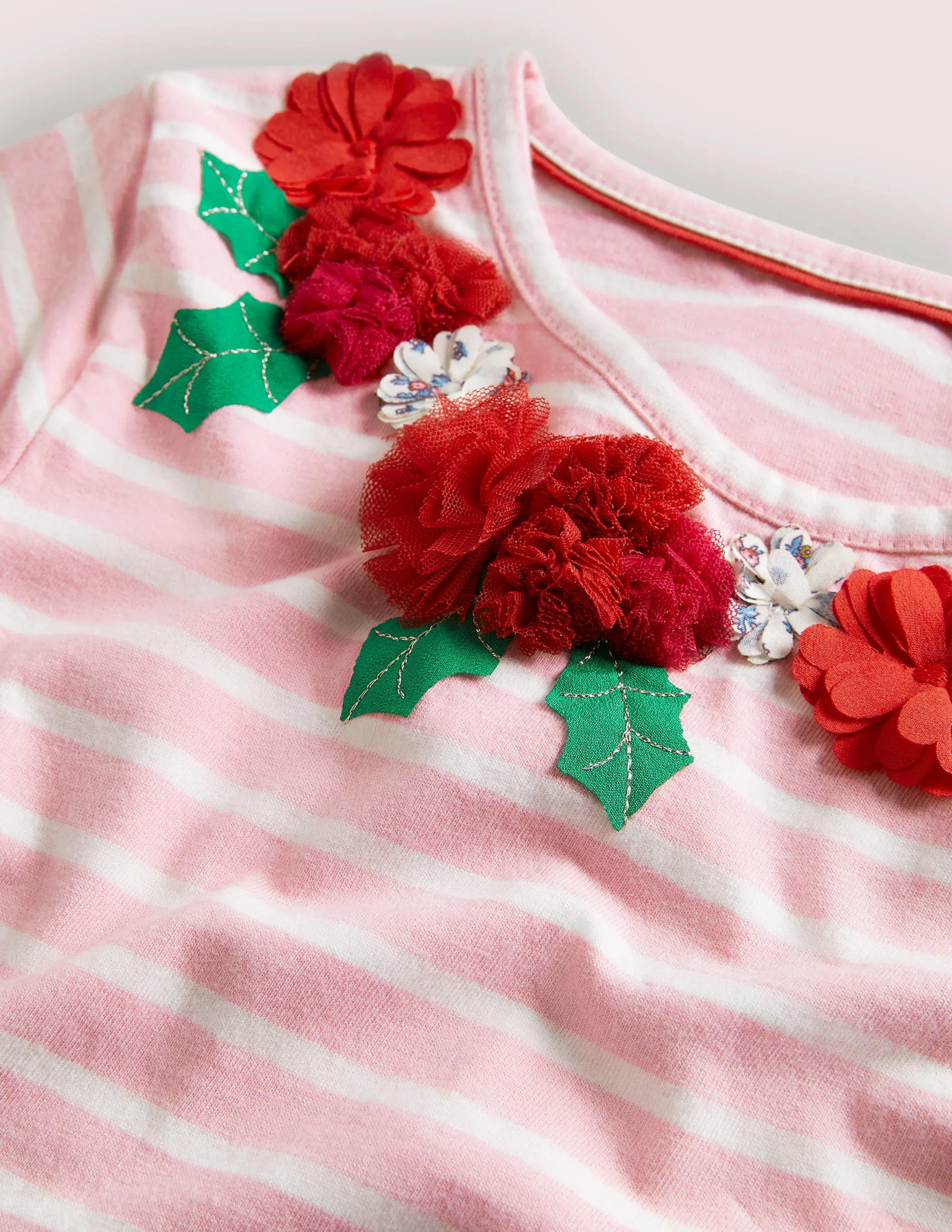 Flutter Appliqué Breton-Cameo Pink/ Ivory Floral