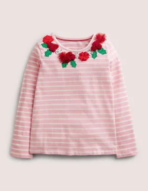 Flutter Appliqué Breton-Cameo Pink/ Ivory Floral