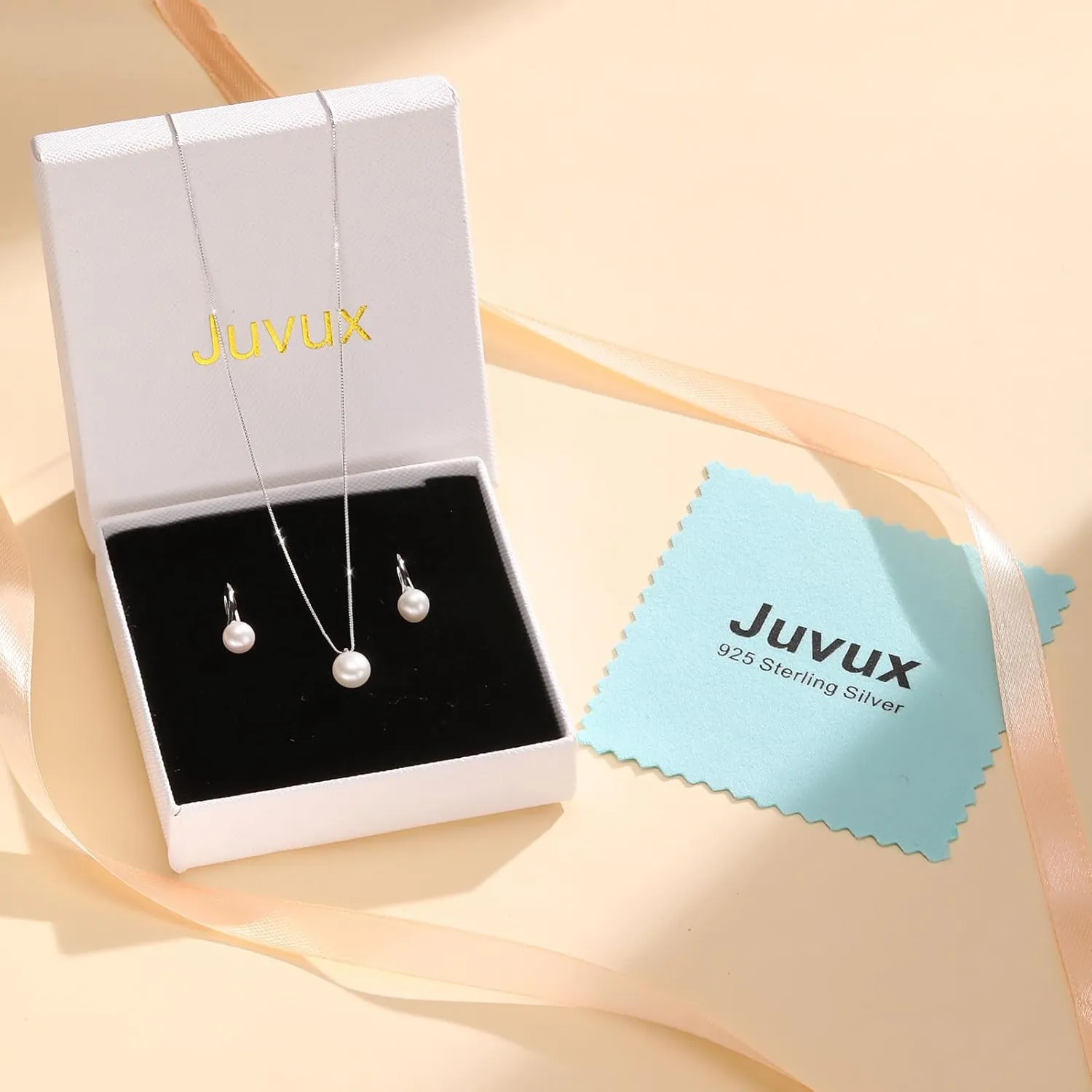 Freshwater Pearl Necklace for Women, S925 Sterling Silver Pearl Pendant Necklace Jewelry Gift, Mother Day Birthday Wedding Valentines Christmas Party 18K Dainty Single White Pearl Choker Necklaces for Mom Friends Grandma Daughter