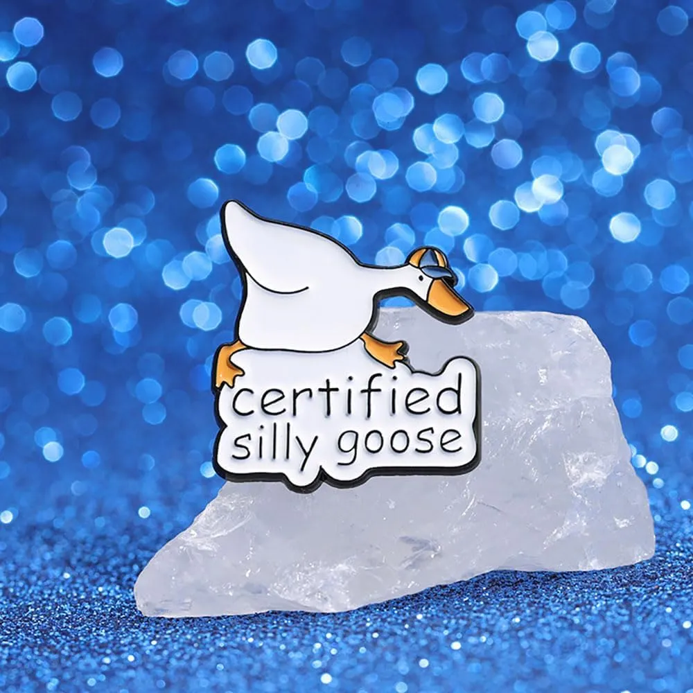 Funny Animal Enamel Pins Set Corgi Frog Goose Cat Themed Badge Pins for Backpack Novelty Lapel Pins for Clothes Cartoon Brooches for Hats Bags Jackets
