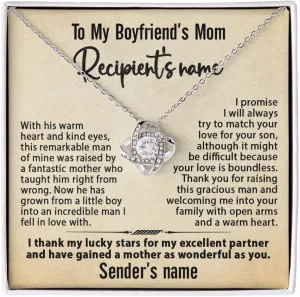Gift for Boyfriend's Mom On Mother's Day, Birthday Xmas And More, Necklace For Boyfriend's Mom