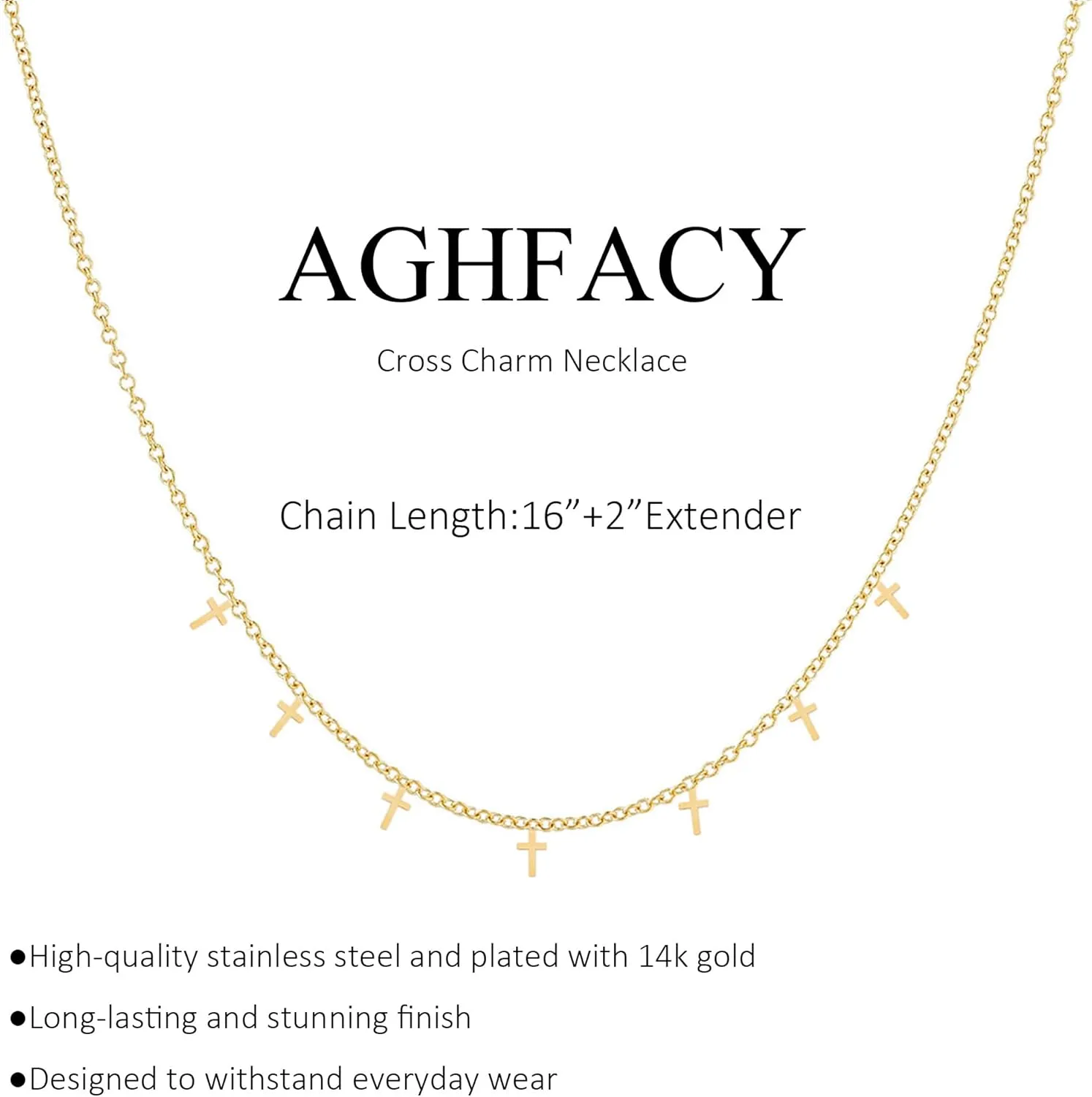 Gold Necklace for Women 14k Gold Plated Butterfly Star Flower Leaf Lightning Bolt Cross Station Necklaces Dainty Gold Charm Choker Necklace Minimalist Simple Jewelry Gift