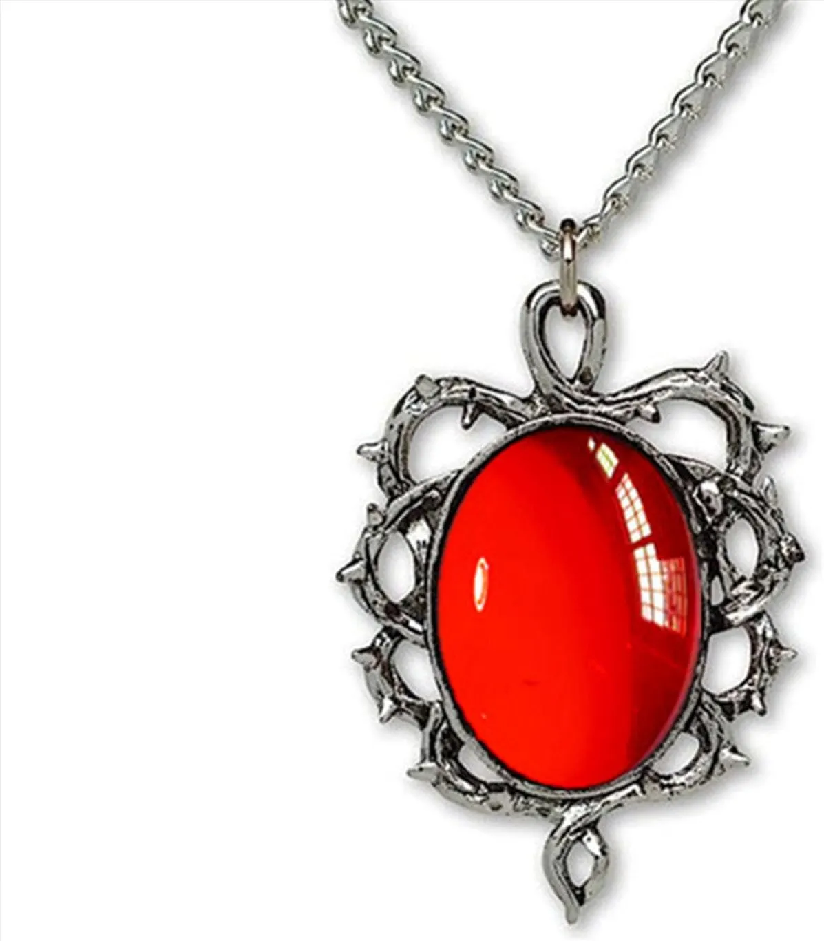 Gothic Black Pendant Necklace Gothic Crystal Cameo Necklace Vintage Satan Demon Goth Necklaces Halloween Drak Style Jewelry Gifts