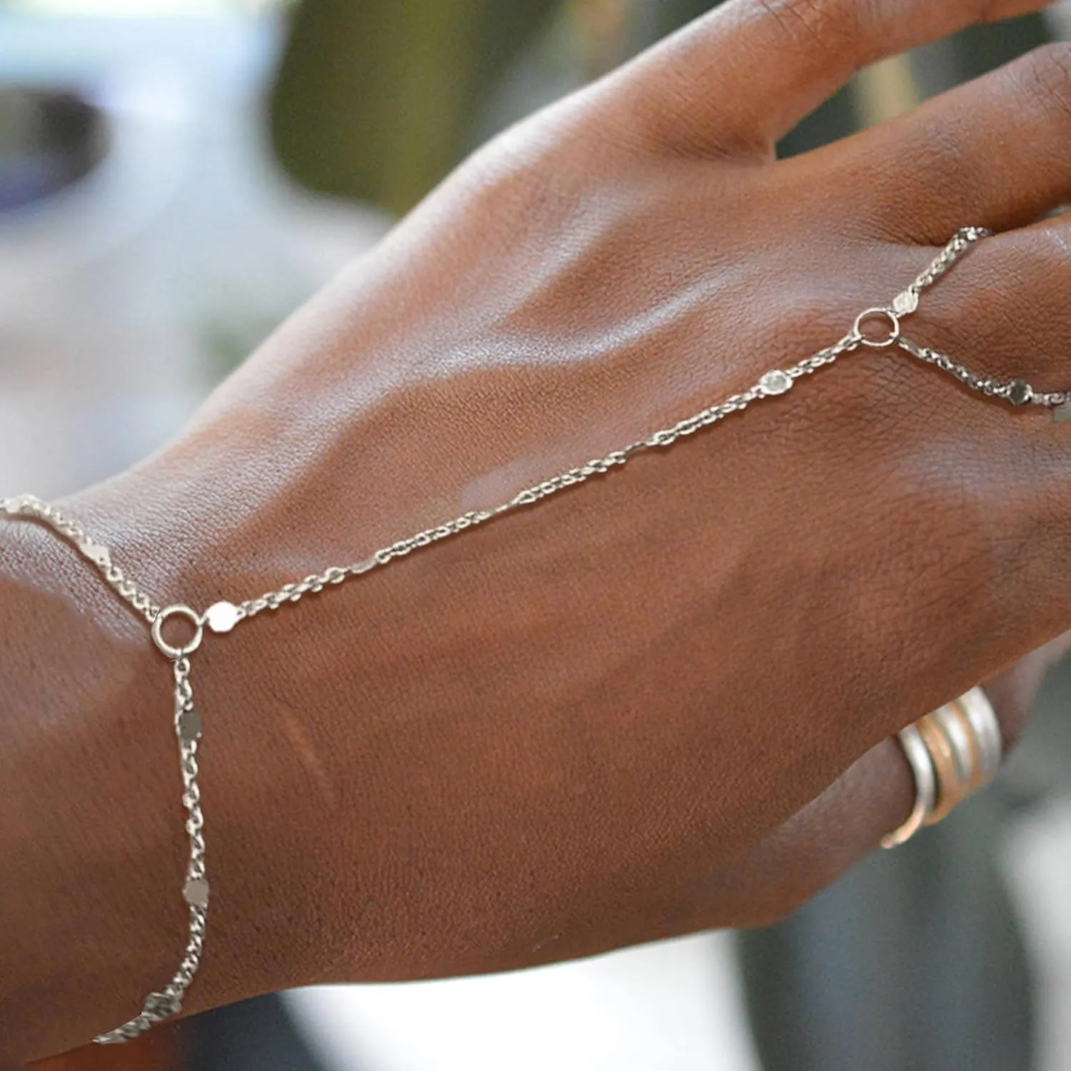 Hand Chain Gold Bracelets for Women Trendy Stuff Ring Bracelet Hand Chain Dainty Chain Bracelet Hand Jewelry Gifts