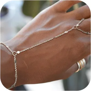 Hand Chain Gold Bracelets for Women Trendy Stuff Ring Bracelet Hand Chain Dainty Chain Bracelet Hand Jewelry Gifts