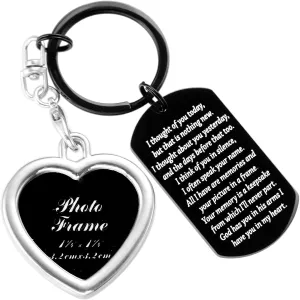 HUTIMY in Memory Gifts Keychain for Men Women Sympathy Gifts for Loss of Loved One in Remembrance Jewelry Memorial Keychain